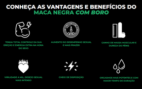 Aumento e Prolongamento da Ereção Maça Negra com Boro