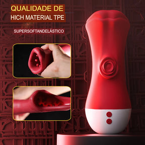 Língua Deep Throat Masturbadora