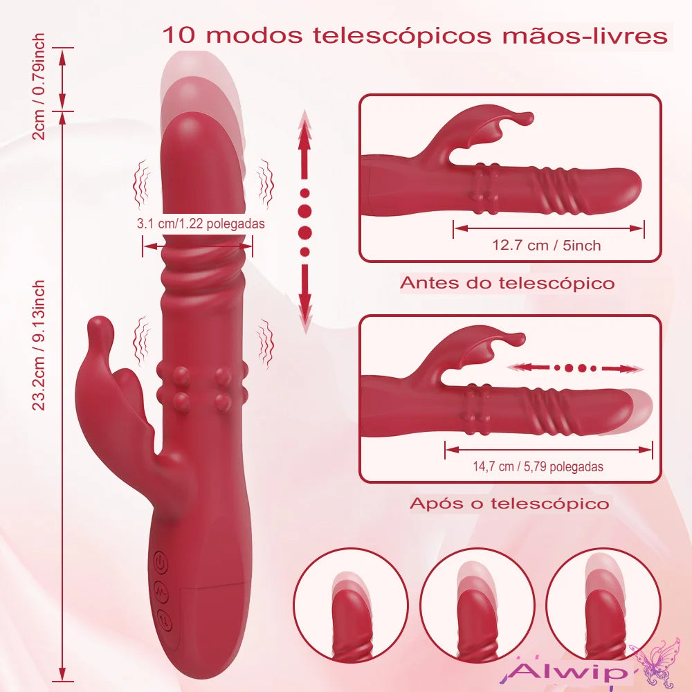 Vibrador Alurip com 10 Modos