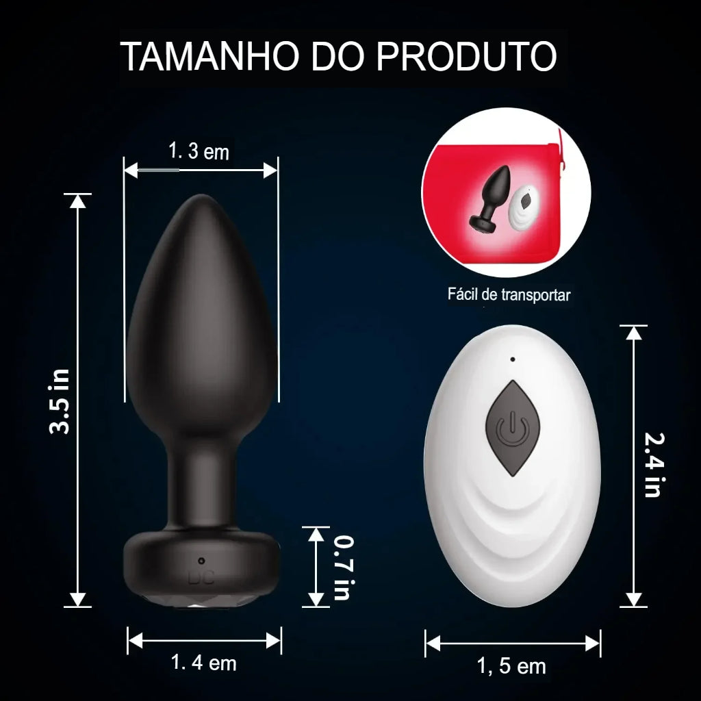 Plug Anal Vibrador 10 Velocidades