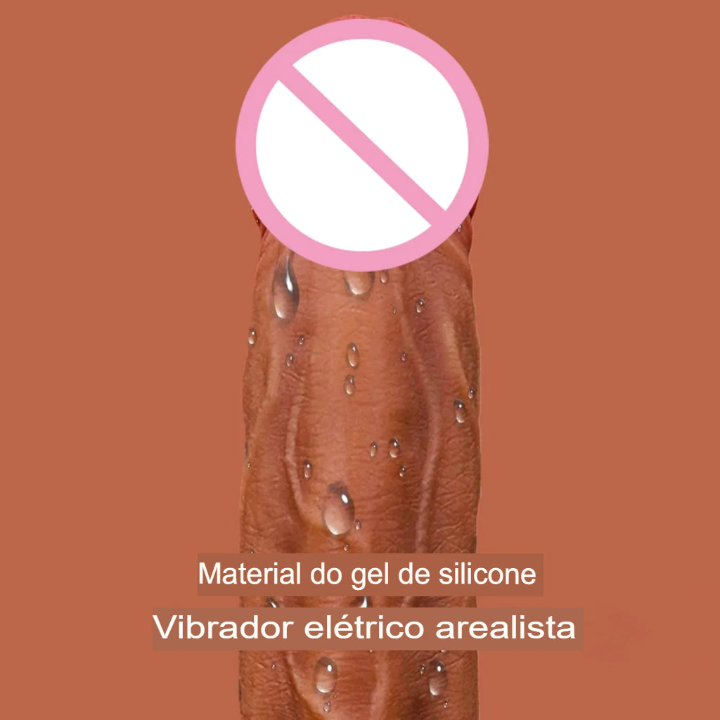 Vibrador Realista com Controle Remoto