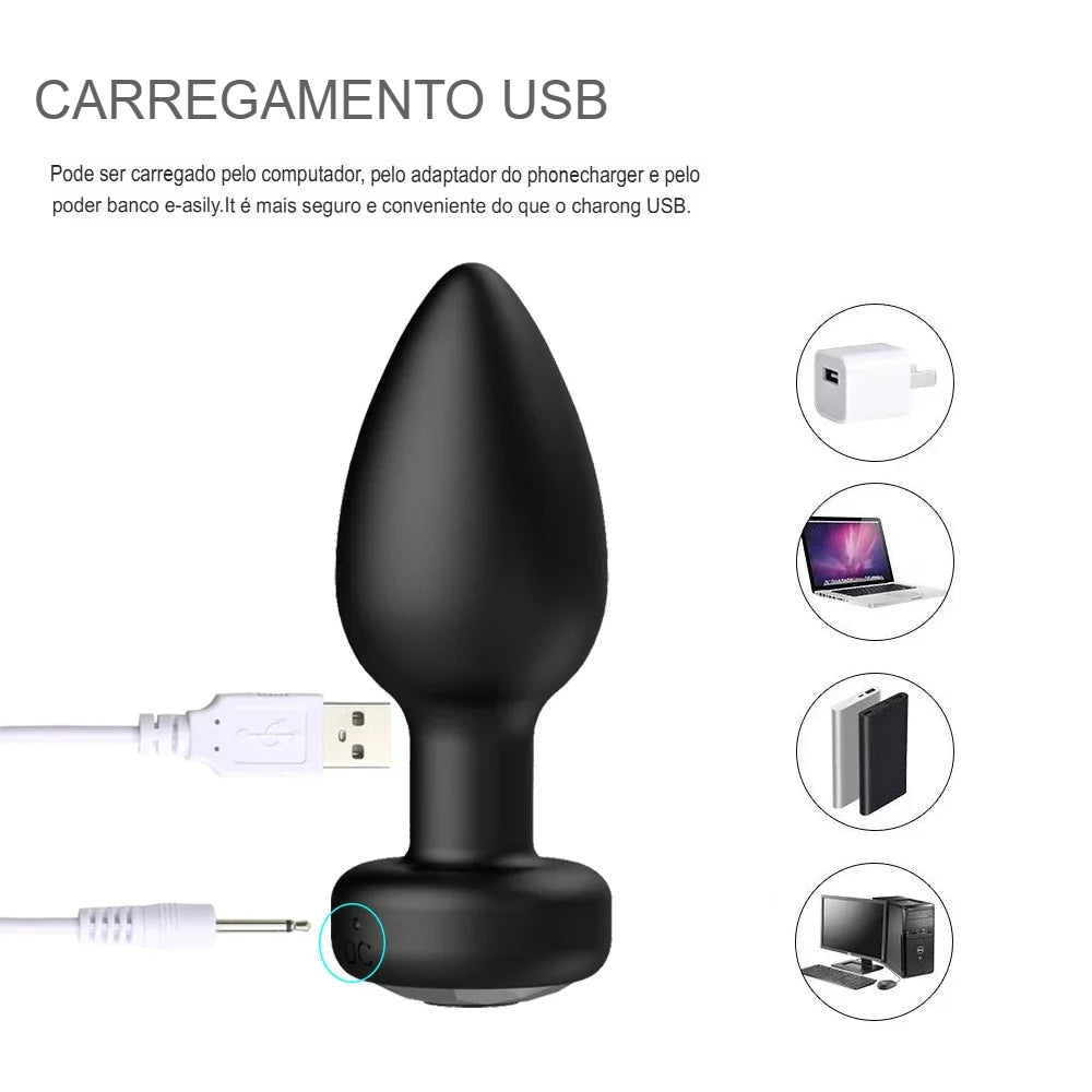 Plug Anal Vibrador 10 Velocidades