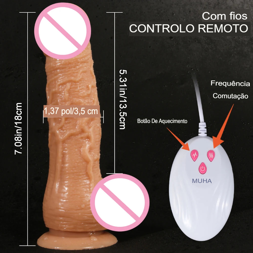 Vibrador ToysVibr Realista com Controle Remoto