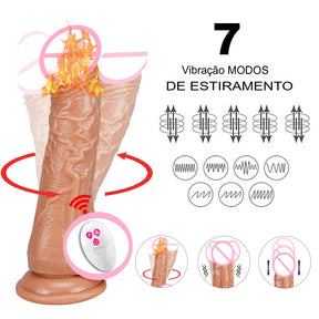 Vibrador ToysVibr Realista com Controle Remoto