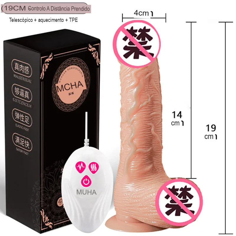 Vibrador ToysVibr Realista com Controle Remoto